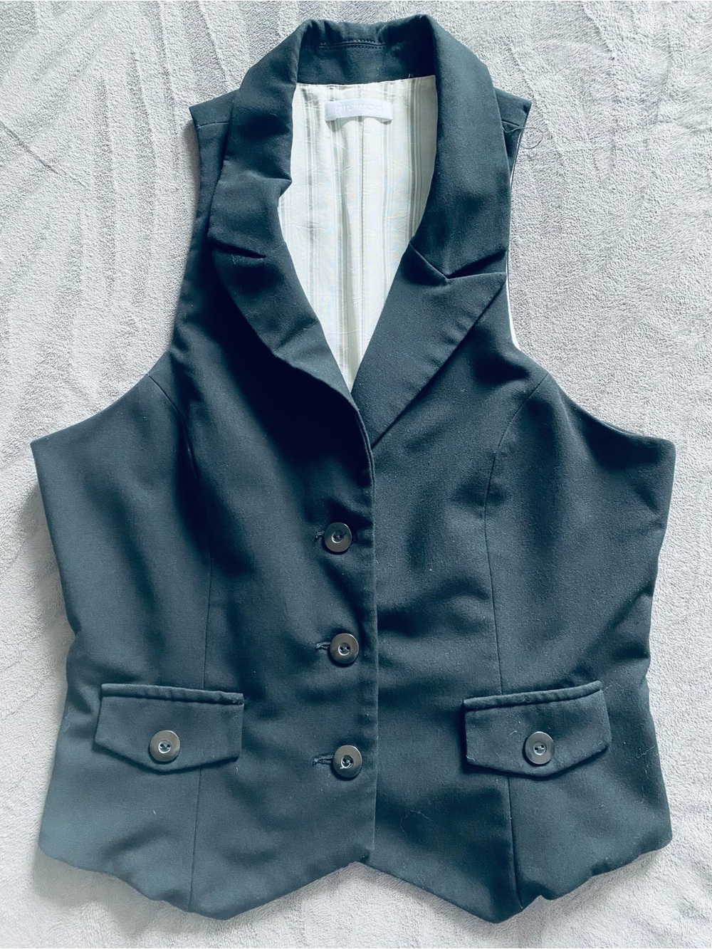 PROMOD Black Button Front Vest